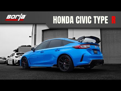 Borla 2023 Honda Civic Type R MT ATAK Catback Exhaust w/ 4in Ceramic Black Tips