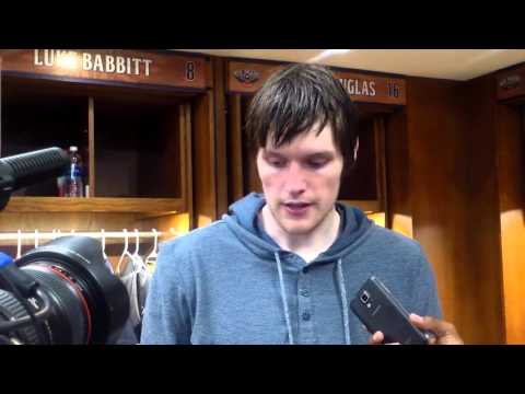Luke Babbitt: 'Just trying to be aggressive with so many of our guys out.'