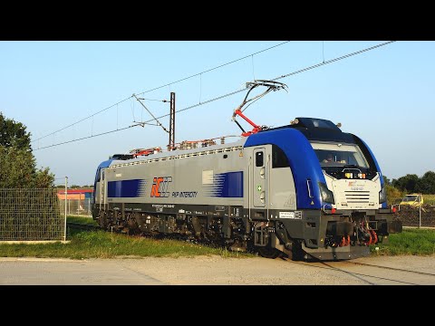 Lokomotywa Newag Griffin200 EU200-007 PKP Intercity wjeżdża na Tor Doświadczalny. +RP1