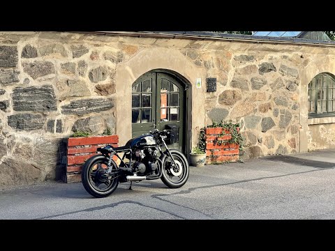 Honda cb 750k cafe racer “GHOST” full rebuild and Sound