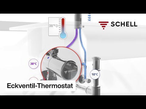 Schell Příslušenství - Rohový ventil s termostatem, chrom 094060699