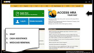 Access HRA - Creating an account