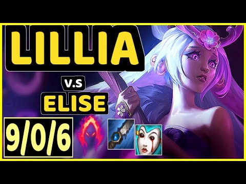 WARDEN (LILLIA) vs ELISE - 9/0/6 KDA JUNGLE GAMEPLAY - EUW Ranked GRANDMASTER