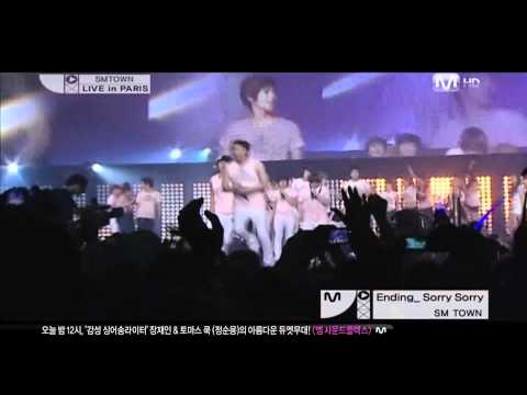 110618 SM Town Live in Paris Super Junior - Ending Sorry Sorry