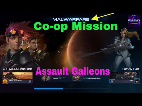 Assault Galleons, Reapers, Hellbats, co op, Malware, NOVA, Han & Horner, Starcraft 2, #starcraft2