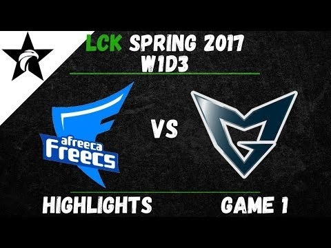 Highlight AFs vs SS LCK Spring 2017 W1D3 Game 1 [Afreeca Freecs vs Samsung Galaxy]