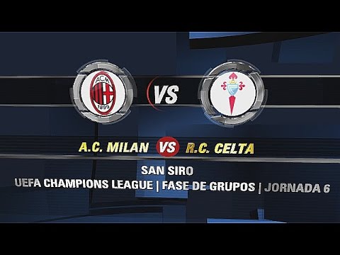 RESUMEN | UEFA Champions League | 2003/04 | J.6 | Milan 1-2 Celta