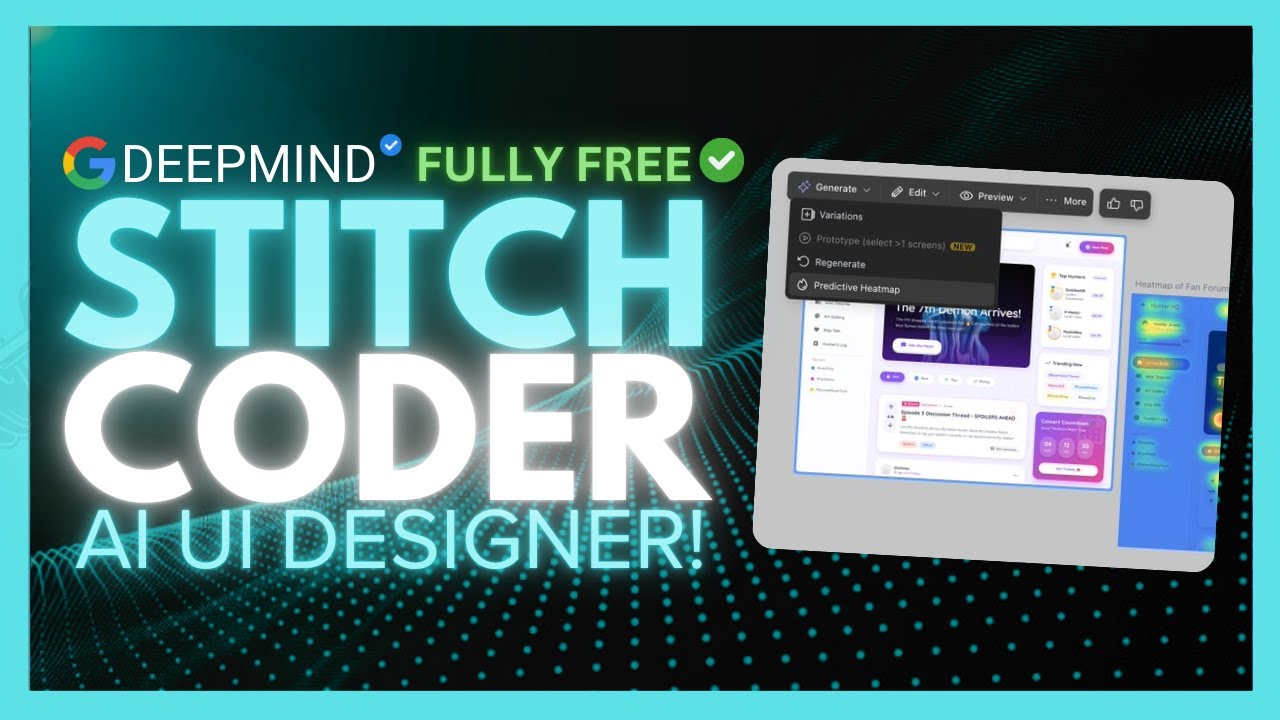 Google Stitch UPDATE: FULLY FREE Powerful Coding Agent Can Build ANYTHING by Google!