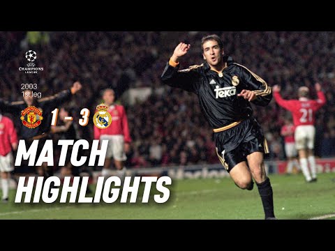 Manchester United 1- 3 Real Madrid | UCL 2003 | 1st Leg