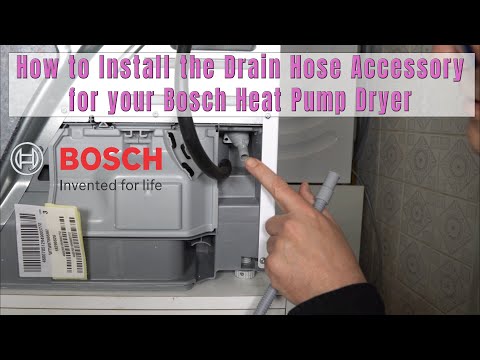 How to install the Bosch Drain Hose Accessory Kit for Bosch Heat Pump Dryers