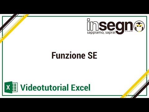 Excel Tutorial ITA - Funzione SE