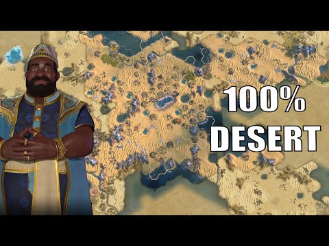 Civ 6 | I Played A Map With Nothing But Desert – It Was AMAZING (#1 Deity ++ Mali Civilization VI)