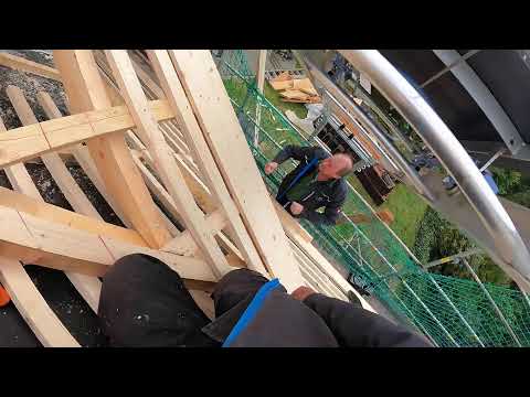 Hechtgaube Holzbau Teil 2 - Live vom Biberdach in Leisnig