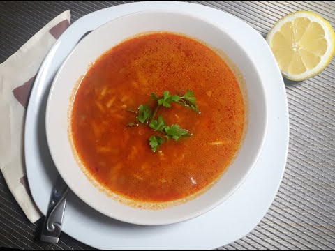 kıymalı şehriye çorbası tarifi - vermicelli soup with minced meat recipe | Mutlu Türk Mutfagı