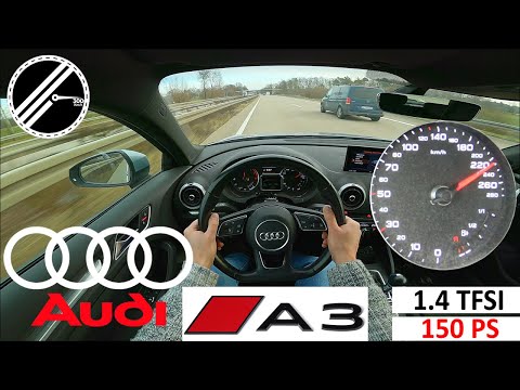 Audi A3 1.4 TFSI COD ultra S tronic | 150 PS | Top Speed Drive German Autobahn No Speed Limit POV