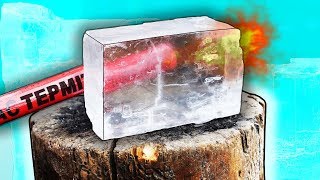 КАРАНДАШ, который плавит: КРИСТАЛЛ СОЛИ, БЕТОН, ЖЕЛЕЗО.?!