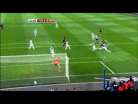 Gol de David Villa (3-0) en el FC Barcelona - Córdoba CF - HD