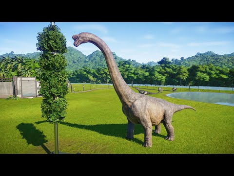 Brachiosaurus (Herbivore Dinosaur So BIG) In The Jurassic World Evolution Jurassic Park