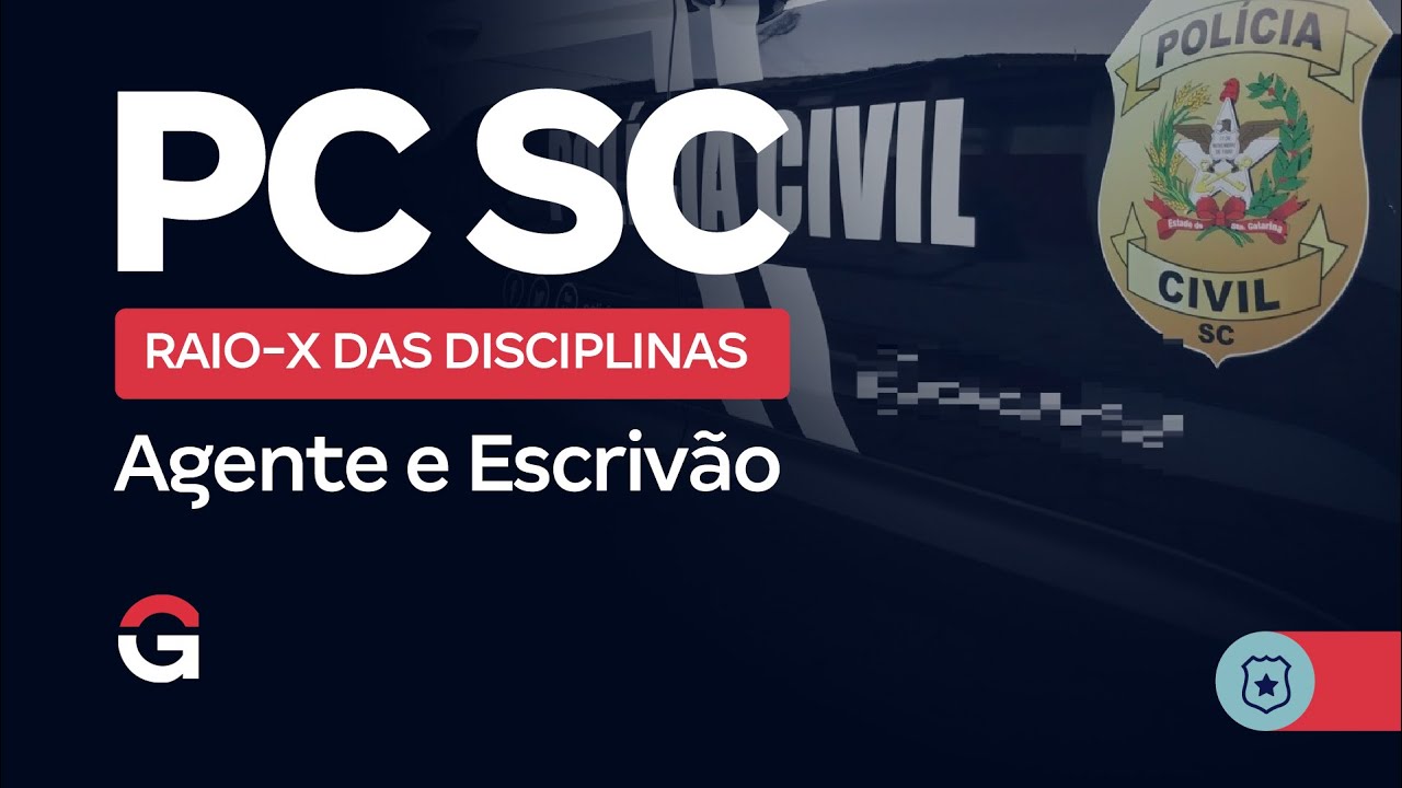 Concurso PC SC: Raio-X das Disciplinas para Agente e Escrivão