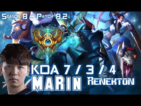 MaRin RENEKTON vs KENNEN Top - Patch 8.2 KR Ranked
