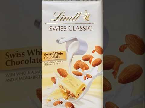 Lindt Swiss Classic White Chocolate + Almonds #lindt #whitechocolate #lindtchocolate #chocolatebar