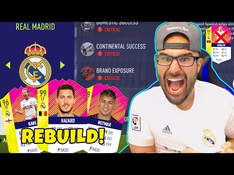 REAL MADRID REBUILD! HAZARD $100,000,000 Transfer!! - FIFA 18 Career Mode