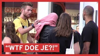 HOOFDDOEK VAN MOSLIMA AFGETROKKEN! | BONDGENOTEN