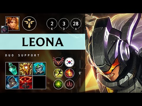 Leona Support vs Rell - KR Grandmaster Patch 25.19