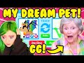 MY *GRANDMA* DECIDES WHAT I TRADE in ADOPT ME ROBLOX...She Traded Away My DREAM PET!? 😱 Noob or Pro