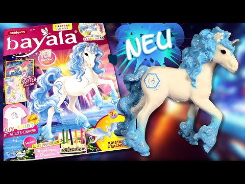 Schleich ® Bayala ® Magazin 57 mit Kristall Einhorn Fohlen Lucina - Limited Edition + Glitzersteine