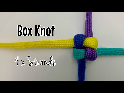 How to tie a box knot - four strands