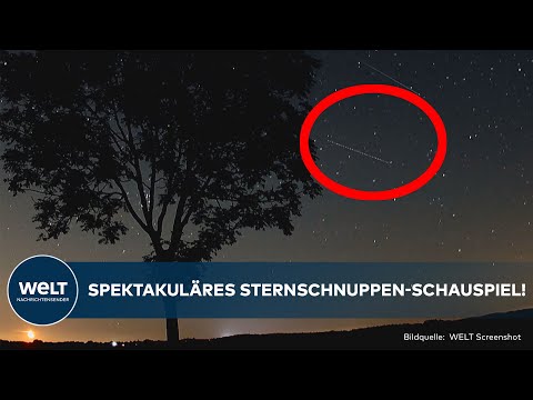 PERSEIDEN IN DEUTSCHLAND: Spektakuläres Sternschnuppen-Schauspiel in der Nacht zu Mittwoch!