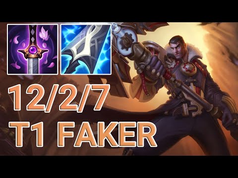 T1 Faker Jayce Mid VS Azir | KR Master Patch 13.12