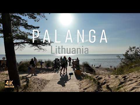 Palanga Summer Walk ☀️ | 1-Hour Baltic Coast Town Tour with Beach & Pier 🌊 | 4K ASMR