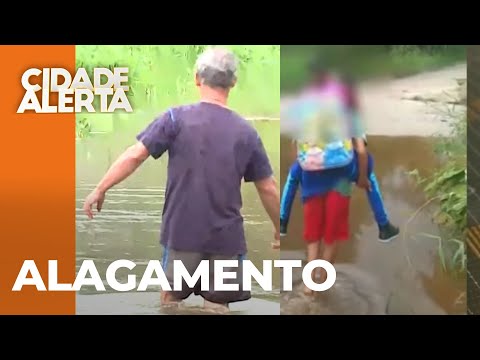 População diz que barragem de empresa de saneamento tem alagado colônias inteiras