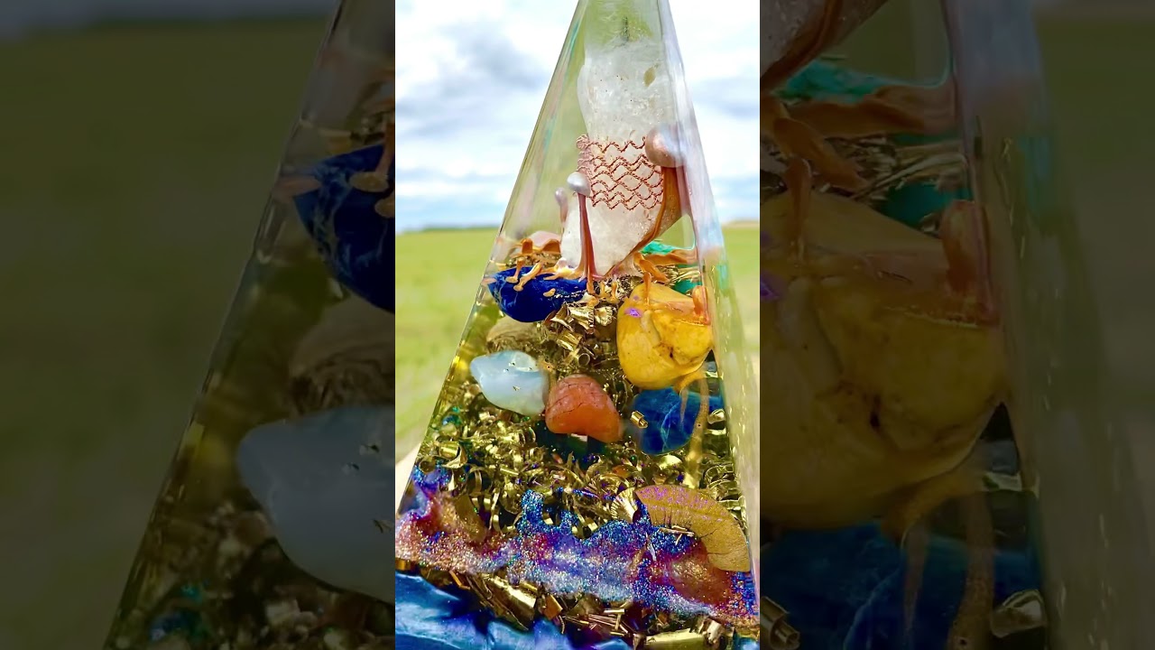 Orgonite pyramid Water Element - World Of Orgonite