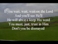 Donnie McClurkin Wait On The Lord With Lyrics(ft. Karen Clark Sheard)