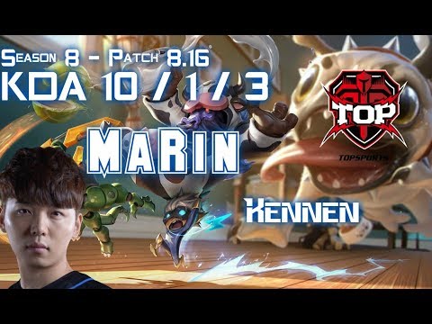 TOP MaRin KENNEN vs JAX Top - Patch 8.16 KR Ranked