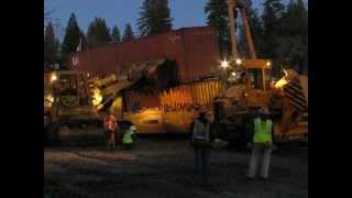 preview picture of video 'Colfax train Derailment Removing the Cars'