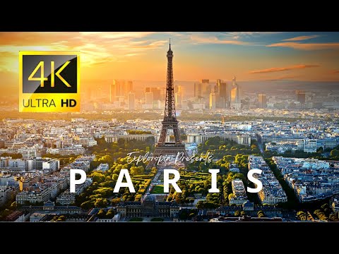 Paris, France 🇫🇷 in 4K 60FPS ULTRA HD Video by Drone