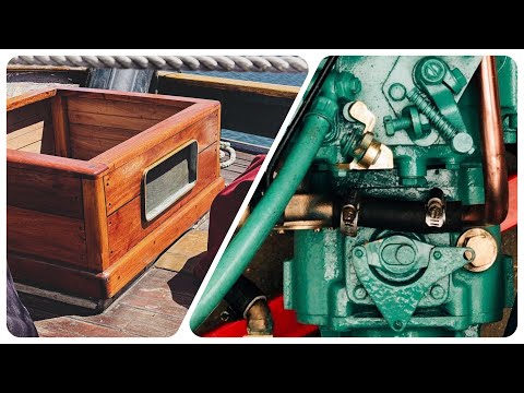 Firing Up A Motor In A Boat For The First Time in 60 Years! Plus New Hatches!