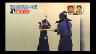 일본 TBS 불꽃체육회에서 검도로봇 소개 (2012.05.28)