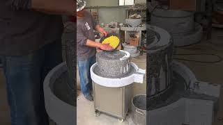 Electric stone grinder grinding process- Good tools and machinery make work easy