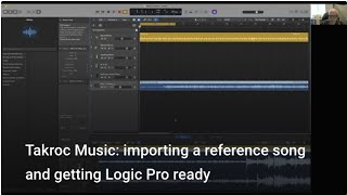 Takroc Music: importing a reference song and getting Logic Pro ready Part 3