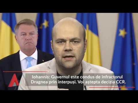 Stiri Mediafax 07 Mediafax - Iohannis: Guvernul este condus de infractorul Dragnea prin interpuși
