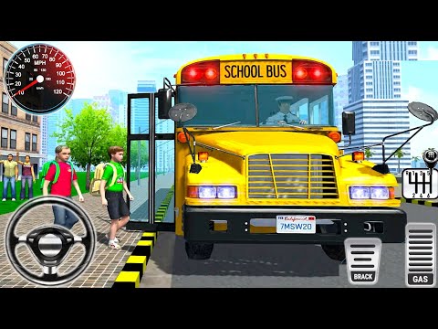 School Bus Game 3D - City High School BusDriverSimulator - Android Gameplay #3