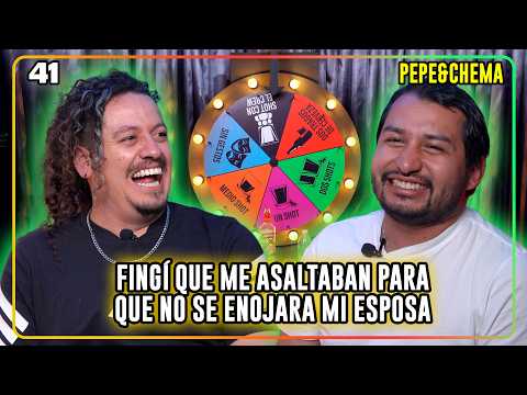 Verdad o shot T2 EP41 Fingí que me asaltaban para que no se enojara mi esposa | Pepe & Chema