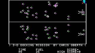 Apple II Game:  3D Docking (1978 Elektrik Keyboard Ltd)