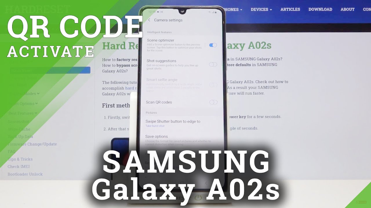 How to Activate QR Scanner in SAMSUNG Galaxy A02s – QR Codes Scanning