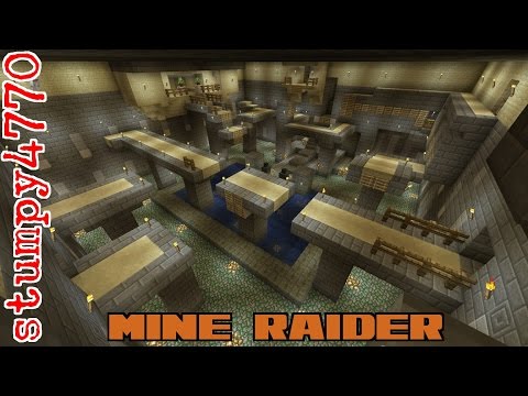 Tomb Raider in Minecraft, Mine Raider, stills of levels 6 to 9